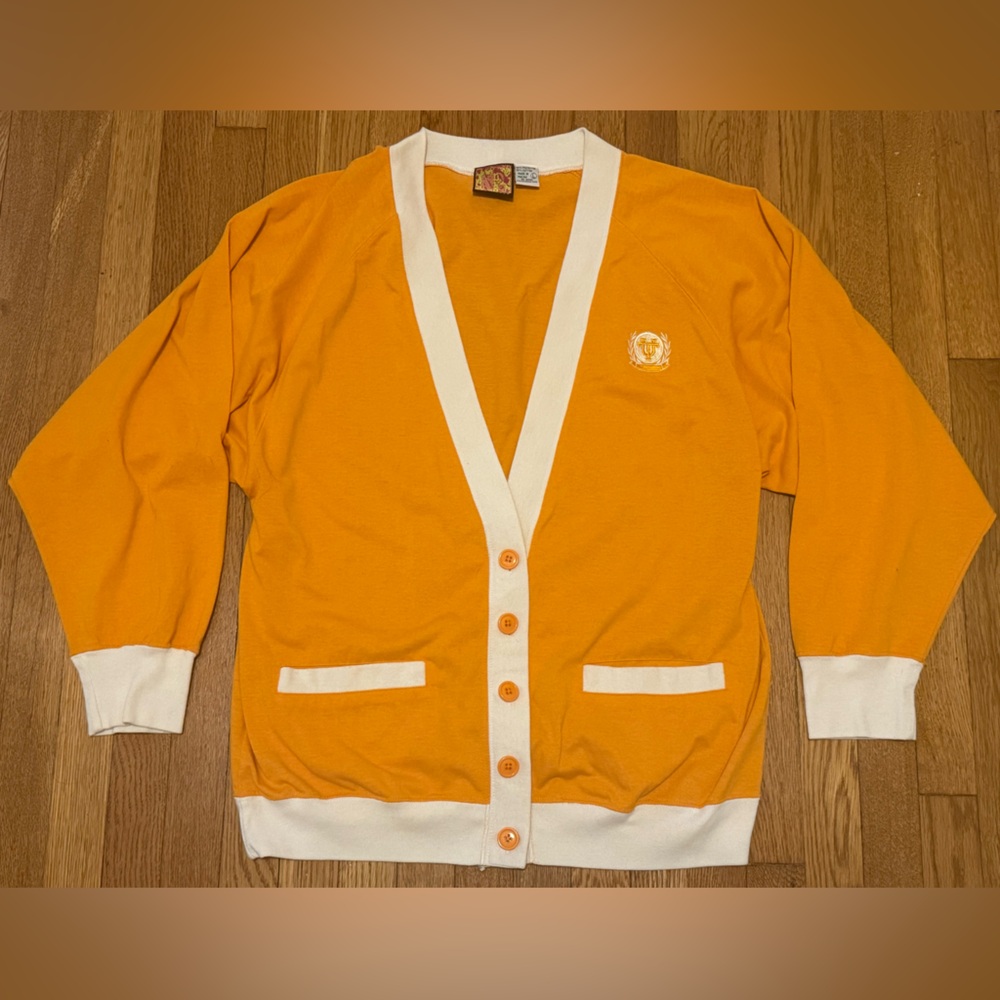 RARE Vintage 1990s University of Tennessee Button Down UT Logo shirt cardigan